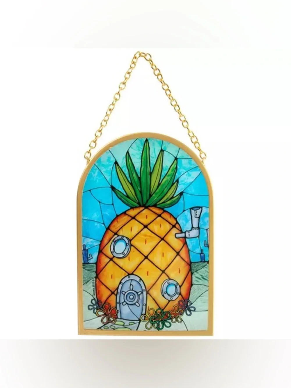 SpongeBob Pineapple Stained Glass Wall Decor